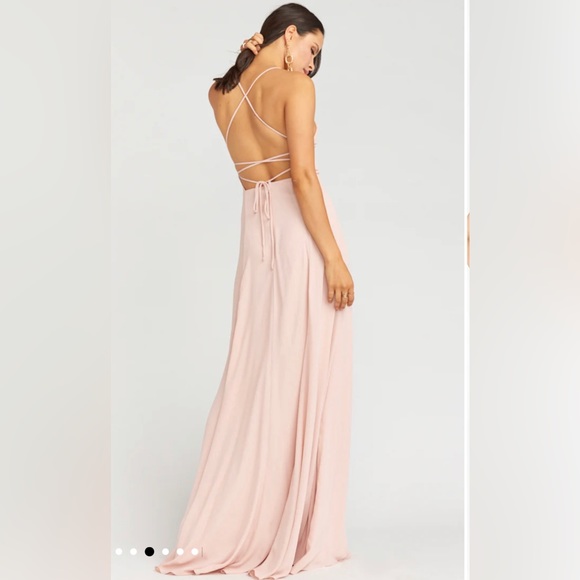 Show Me Your Mumu Godshaw Goddess Gown in Dusty Blush - Picture 2 of 3